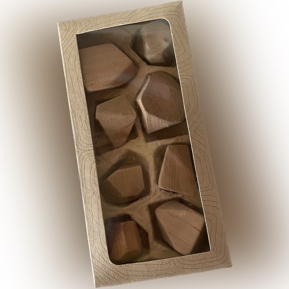 Rare Block Pile, 8 Blocks Made for Starbucks, Balancing Puzzle Game, Wood